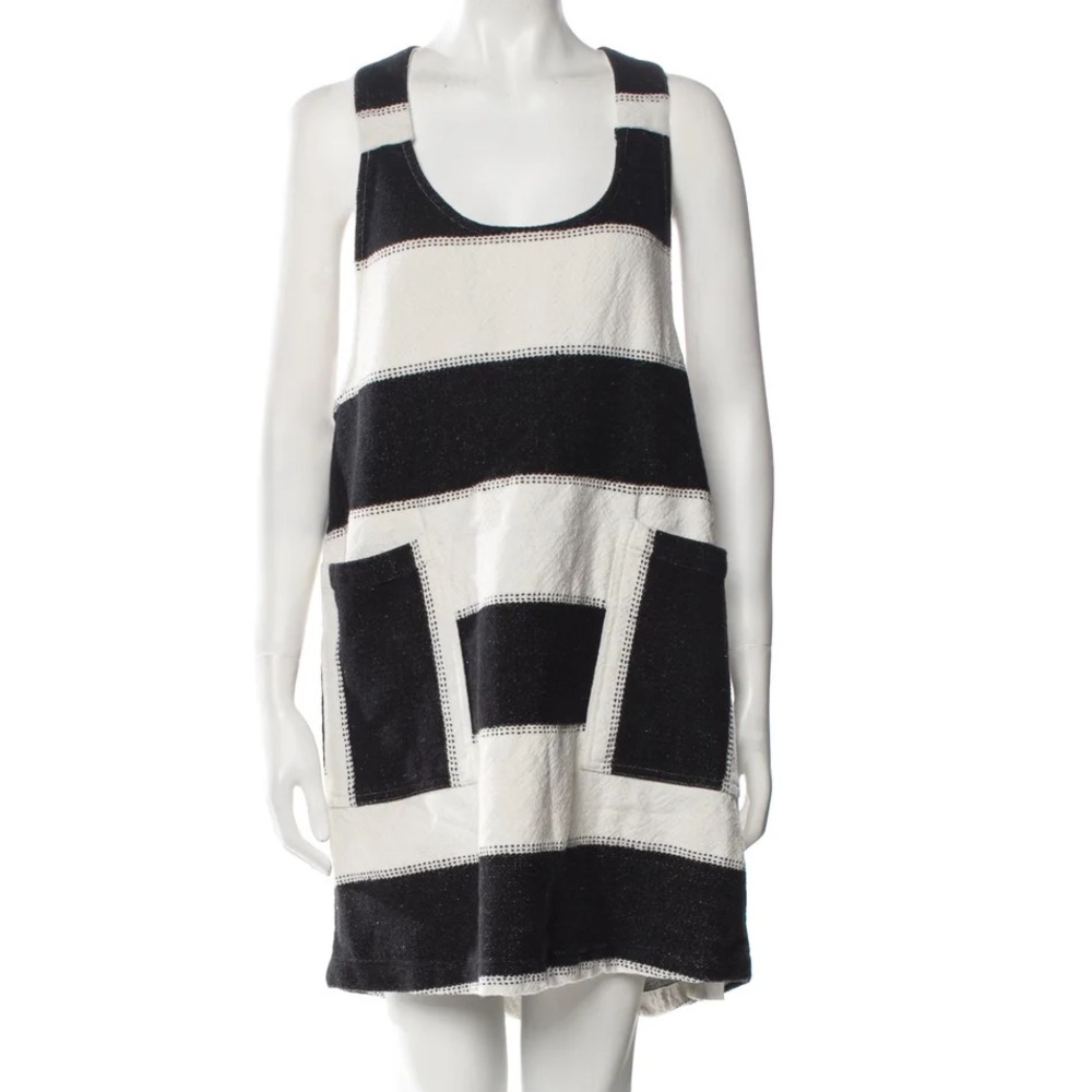 ACE & JIG High Quality 100% Cotton Striped Mini Dress Size: Large Made in India